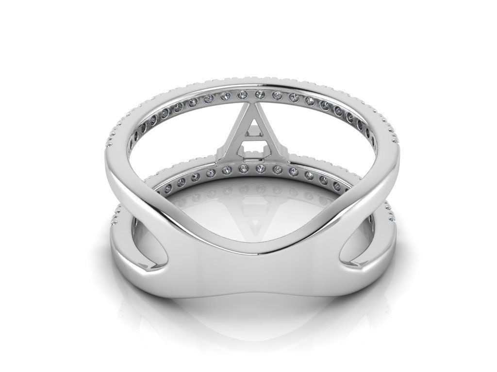 Jewelry Alphabet Ring A 3D print model_9