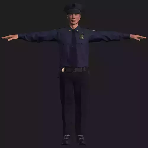 Police Officer 3D model