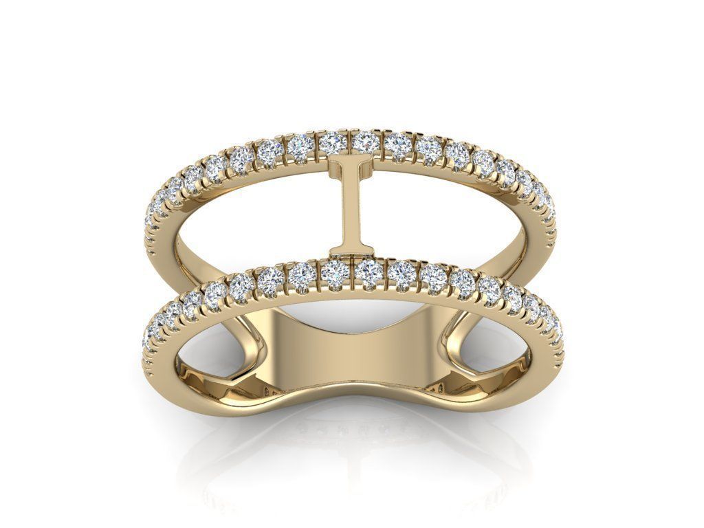 Jewelry Alphabet Ring I 3D print model_10