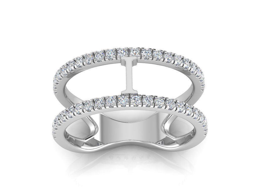 Jewelry Alphabet Ring I 3D print model_7