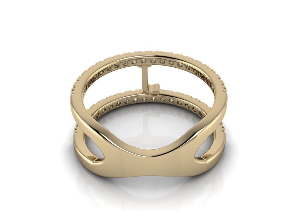 Jewelry Alphabet Ring J 3D print model_12