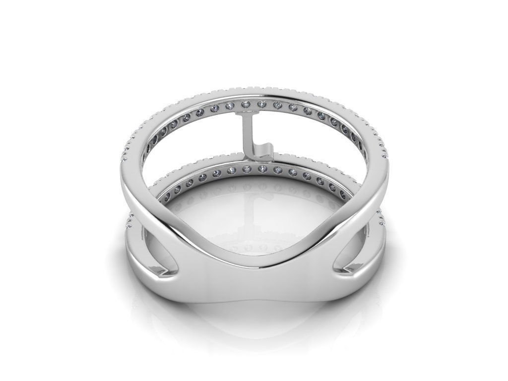 Jewelry Alphabet Ring J 3D print model_9