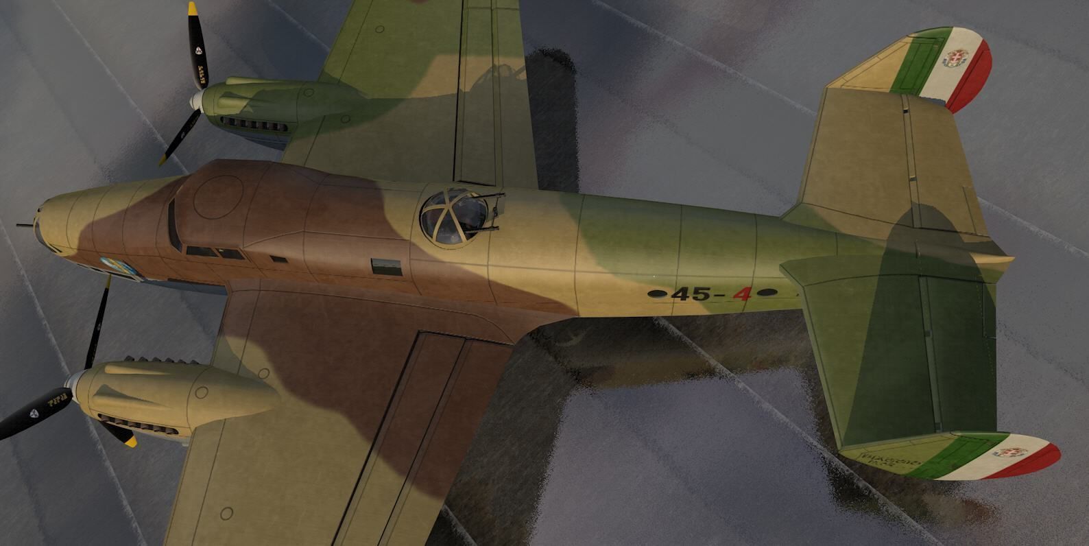 Piaggio P-32 3D model_5