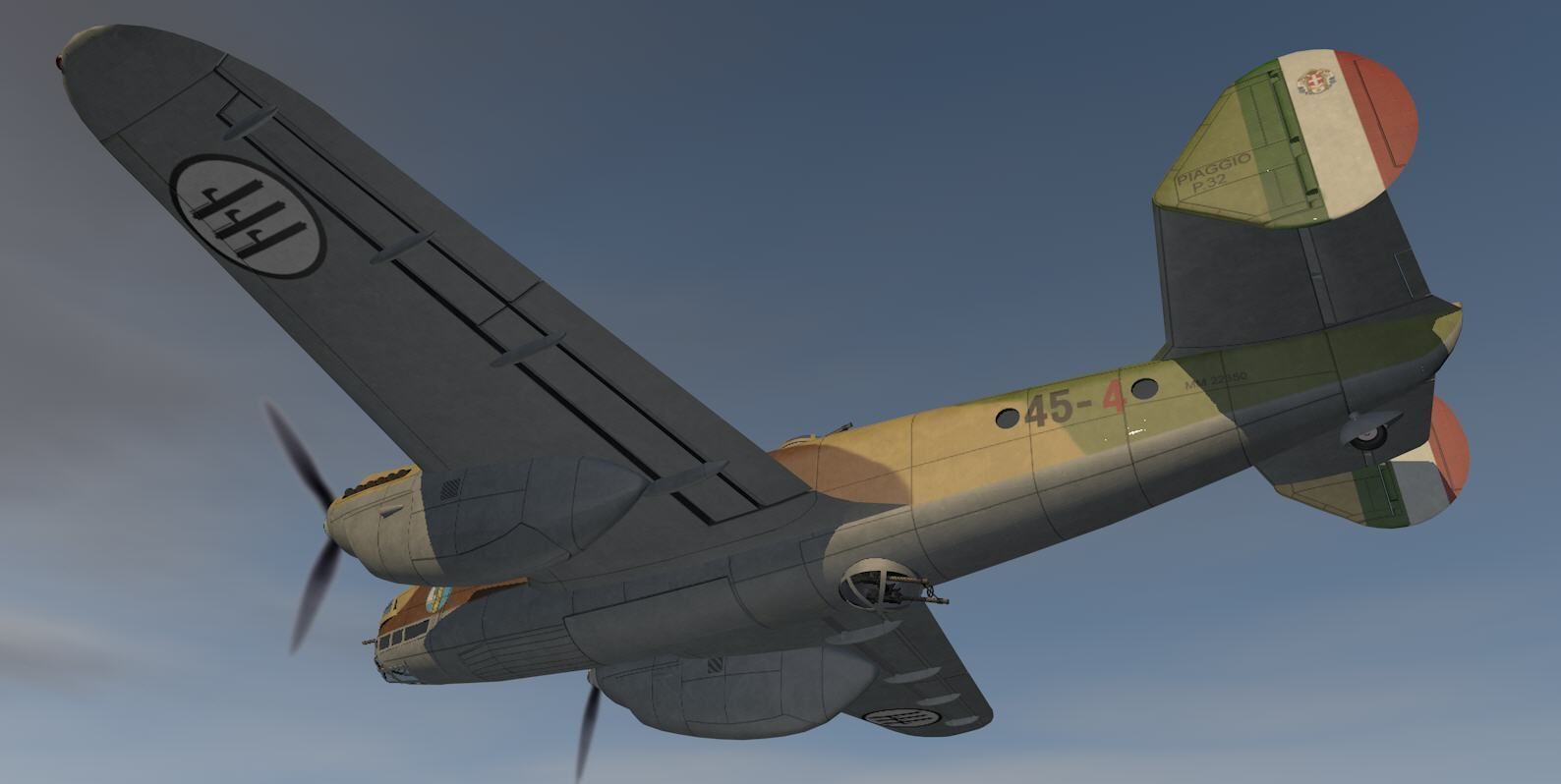 Piaggio P-32 3D model_12