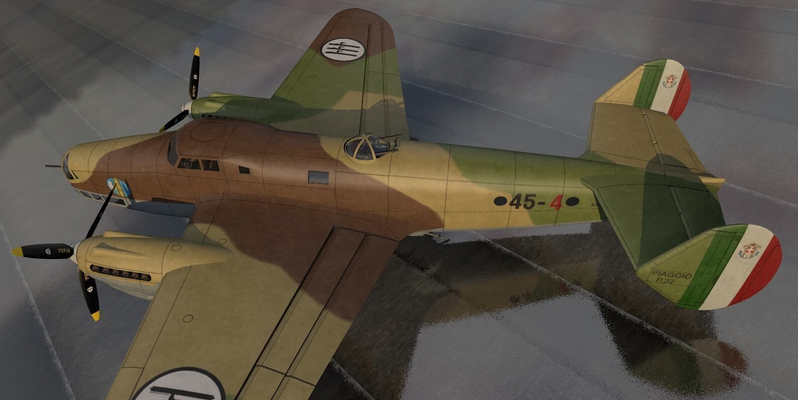 Piaggio P-32 3D model_2