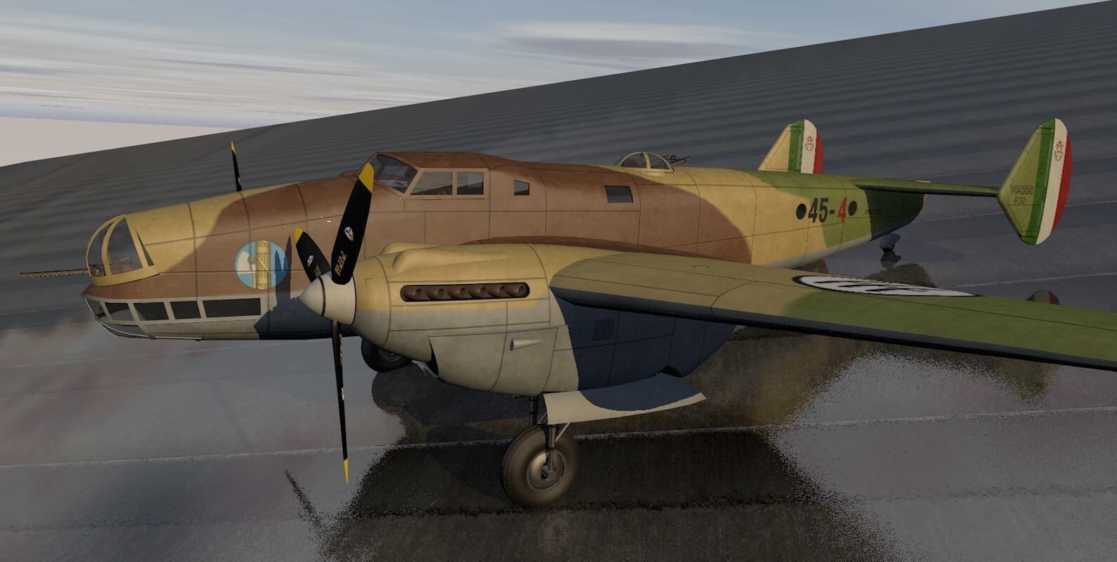 Piaggio P-32 3D model_7