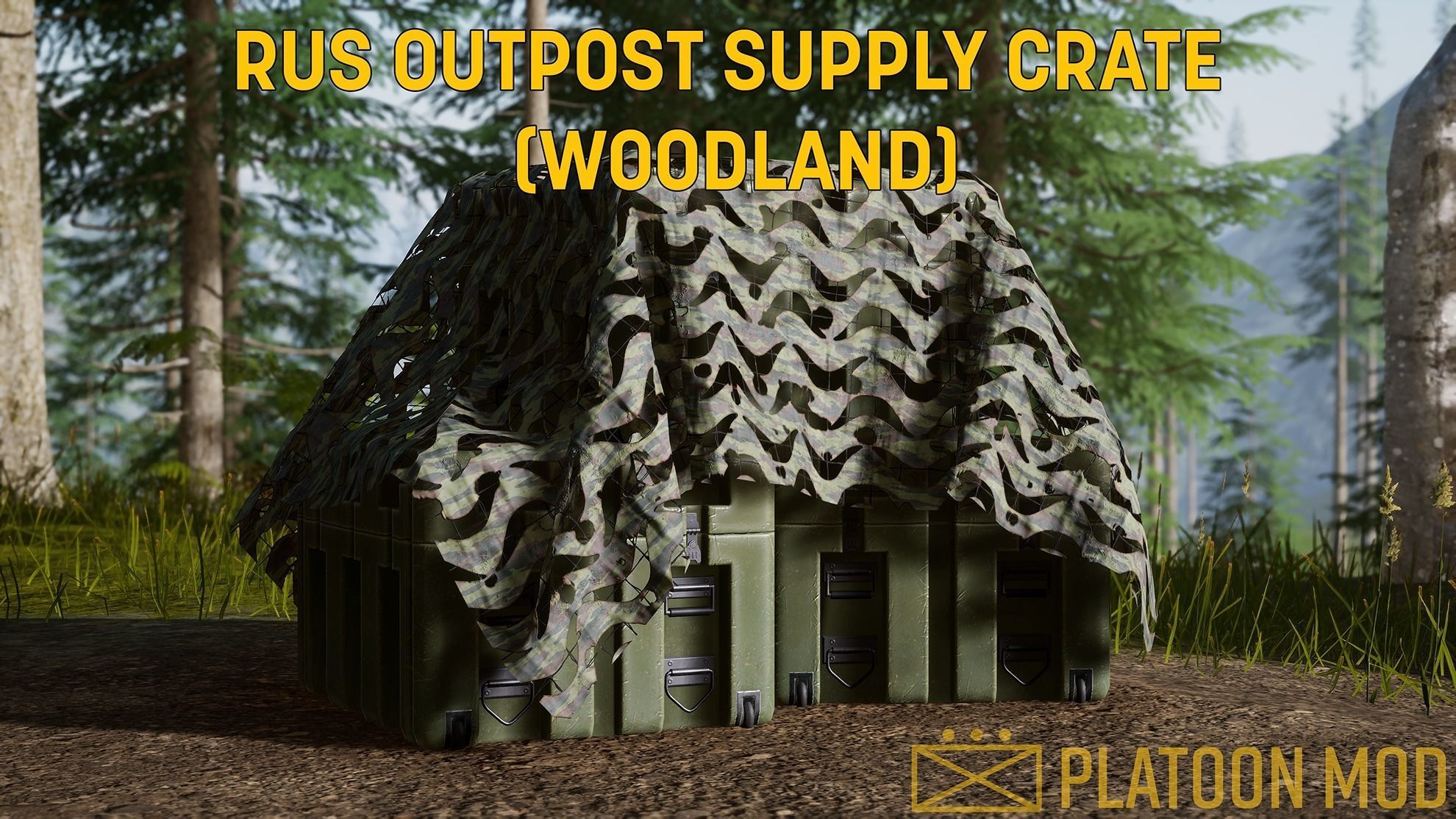 MILITARY CRATE Low-poly 3D model_5