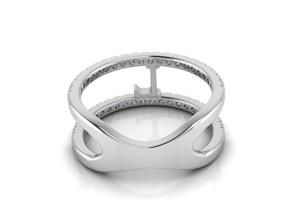 Jewelry Alphabet Ring L 3D print model_9