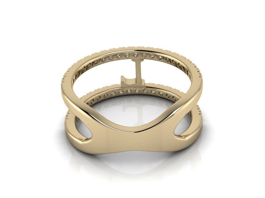 Jewelry Alphabet Ring L 3D print model_12