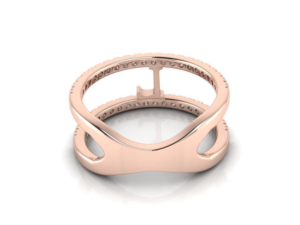 Jewelry Alphabet Ring L 3D print model_5