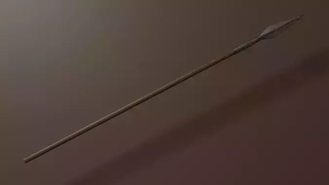 spear arrowhead Low-poly 3D model