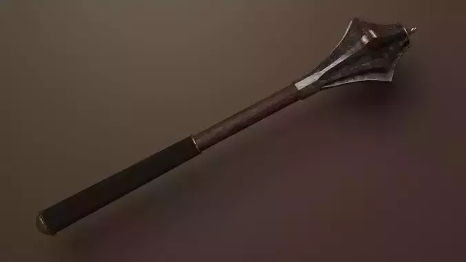 Mace or Bludgeon Low-poly 3D model