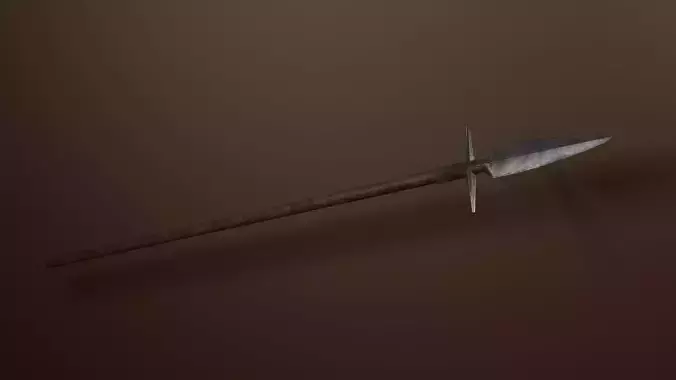 Boar spear Low-poly 3D model