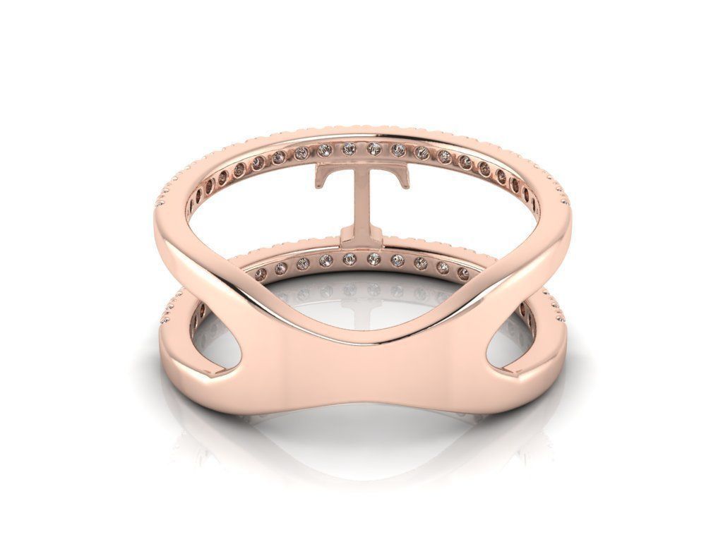 Jewelry Alphabet Ring T 3D print model_5