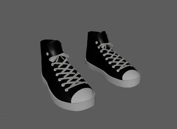 sneakers high top 3D print model
