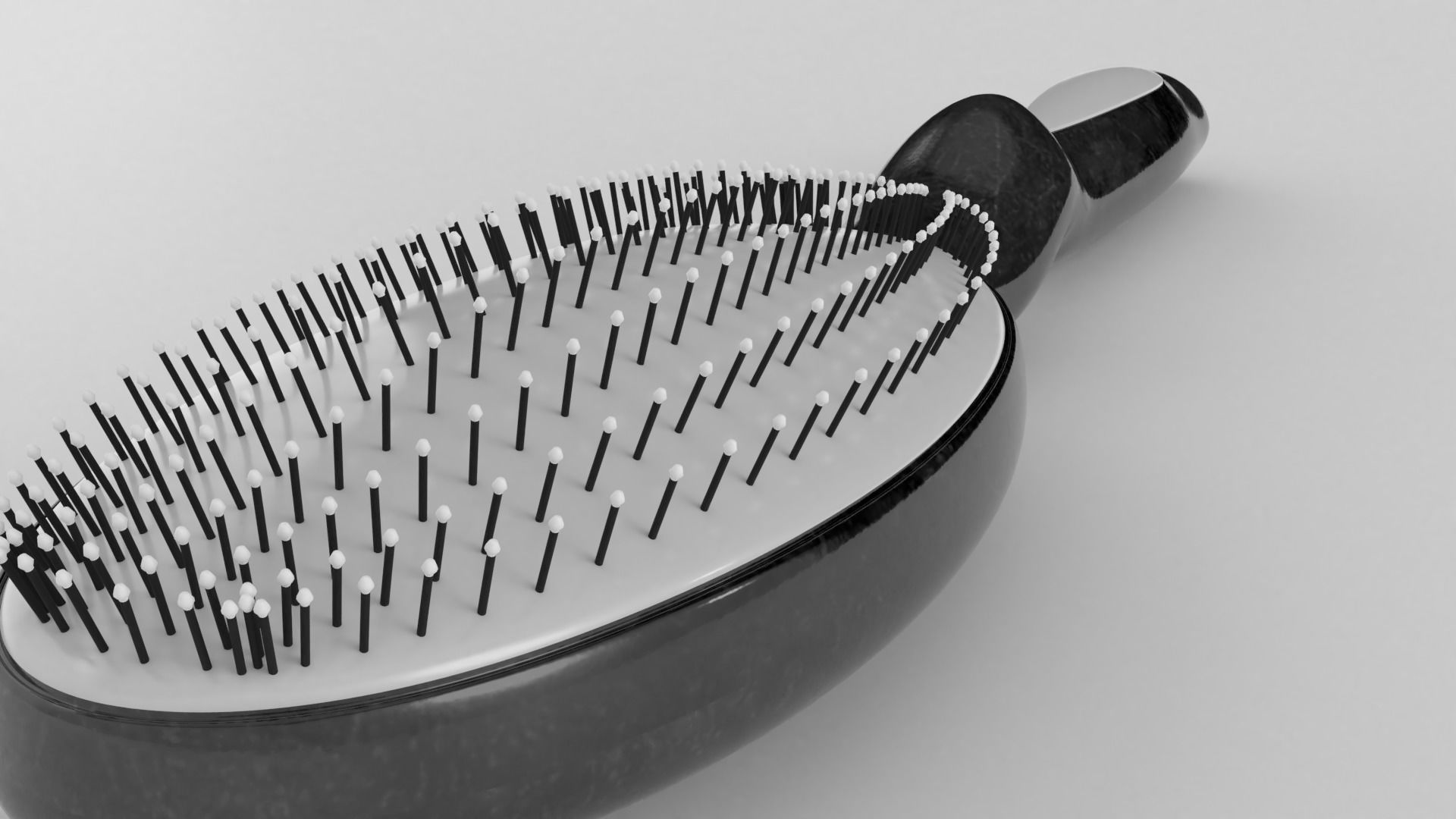 HAIRBRUSH hair brush Free 3D model_6
