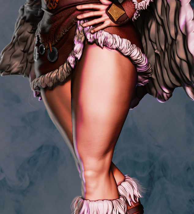 Vicking Girl 3D print model_5