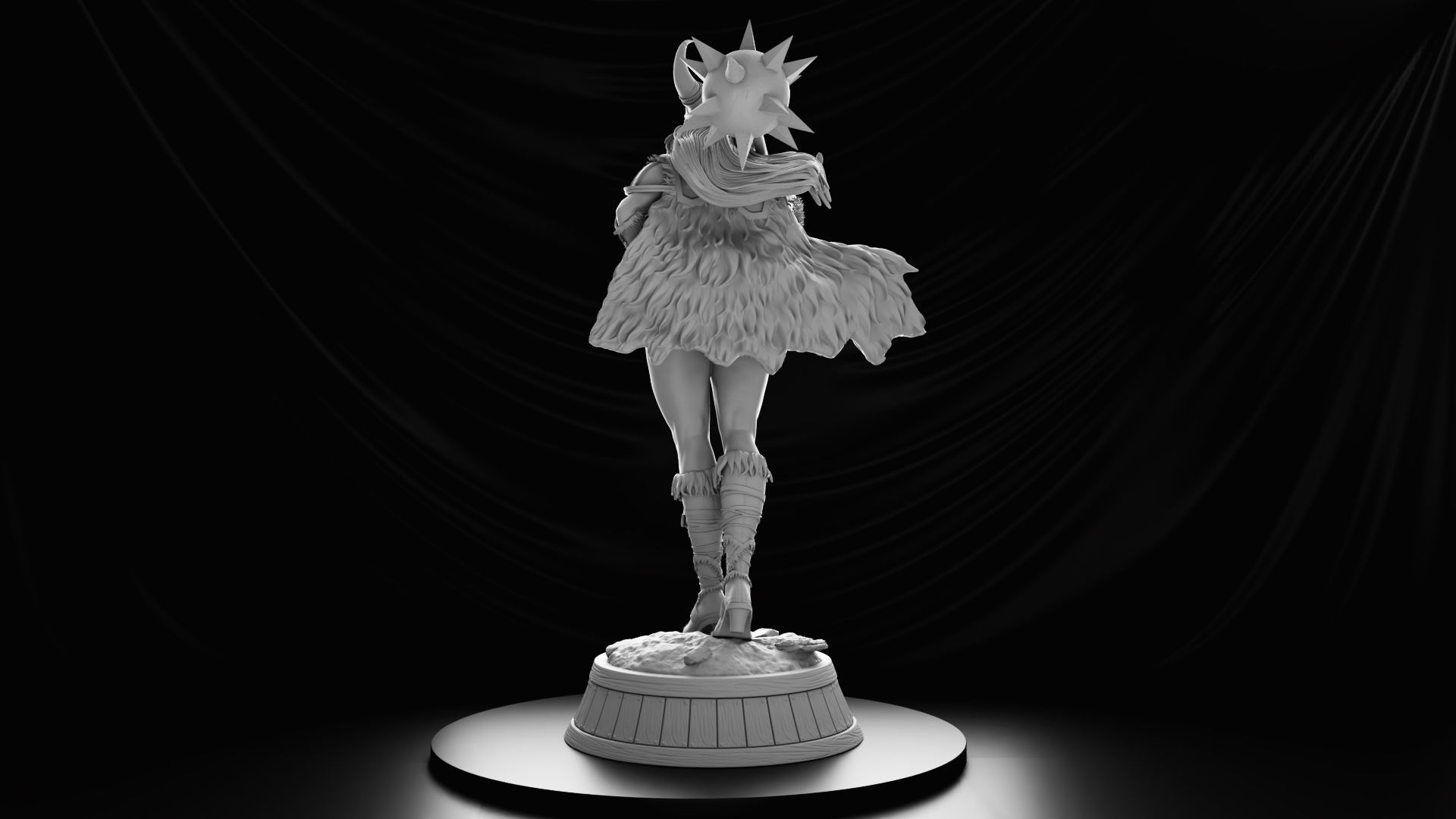 Vicking Girl 3D print model_9
