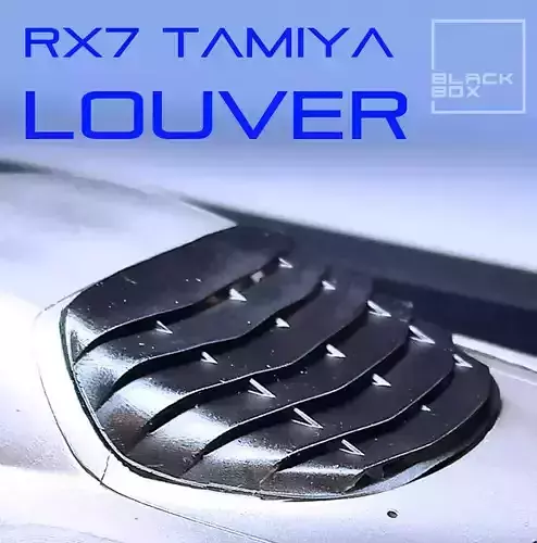 RX7 Window LOUVER FOR TAMIYA 1-24 Modelkit 3D print model