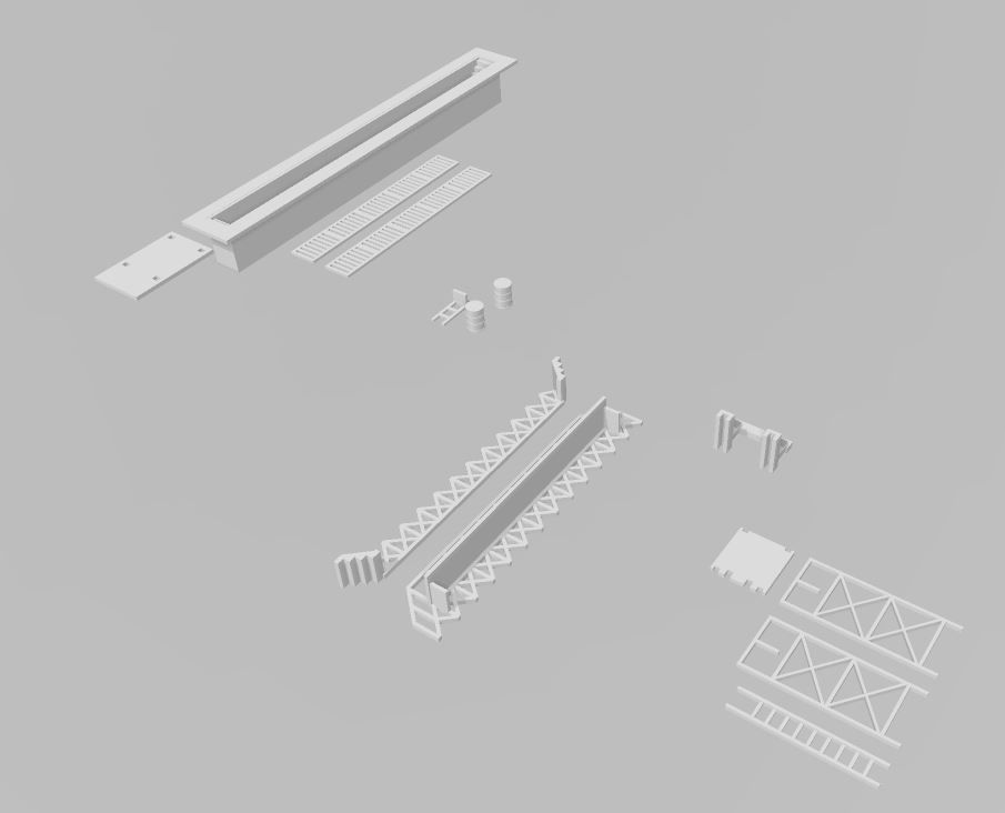 Maintenance Facilities Pack by Outland Models 3D Printable 3D print model_2