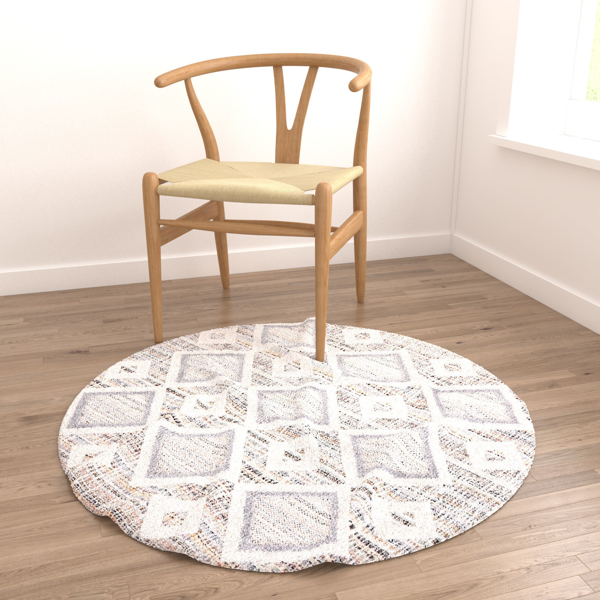 Rugs No 252 Low-poly 3D model_3