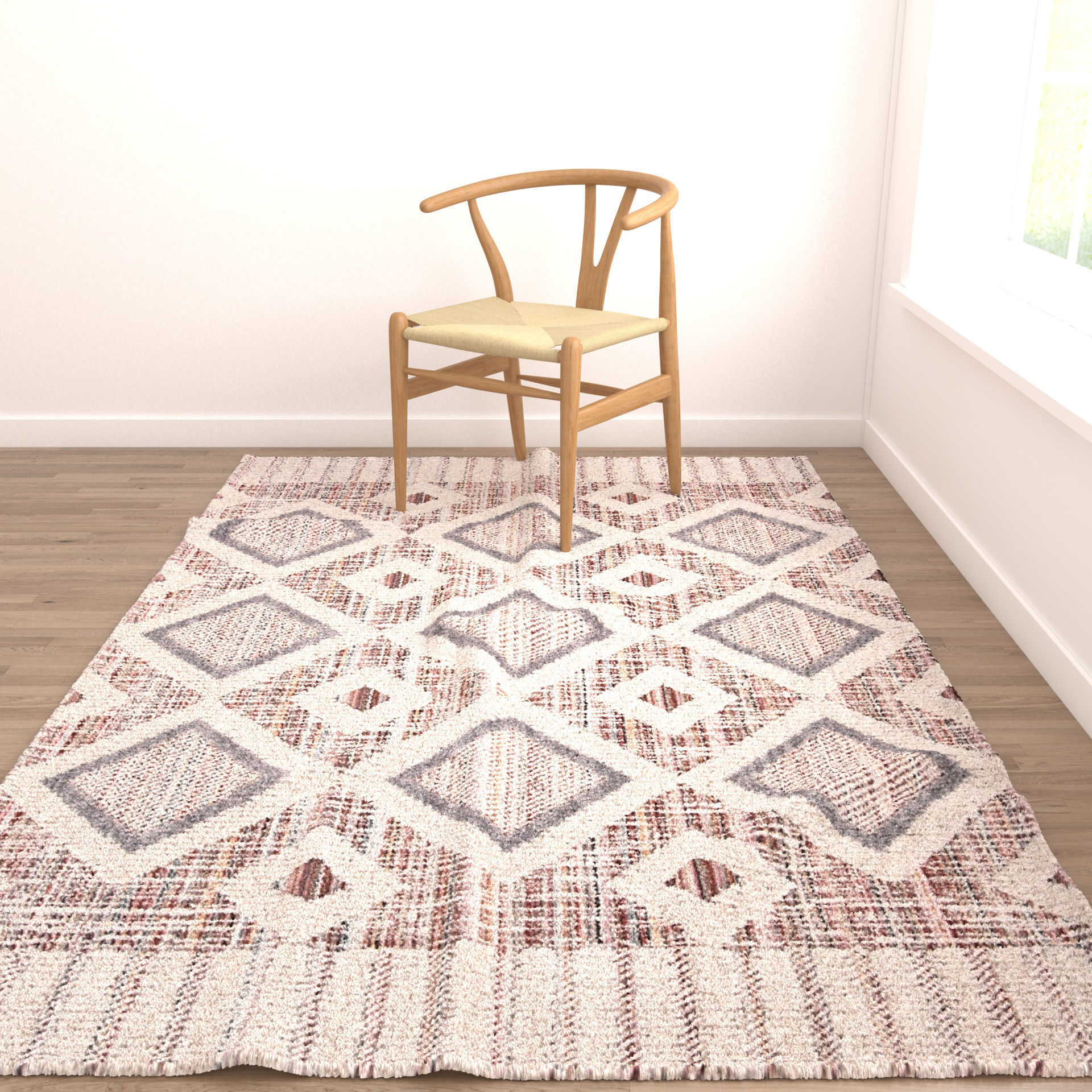 Rugs No 252 Low-poly 3D model_4