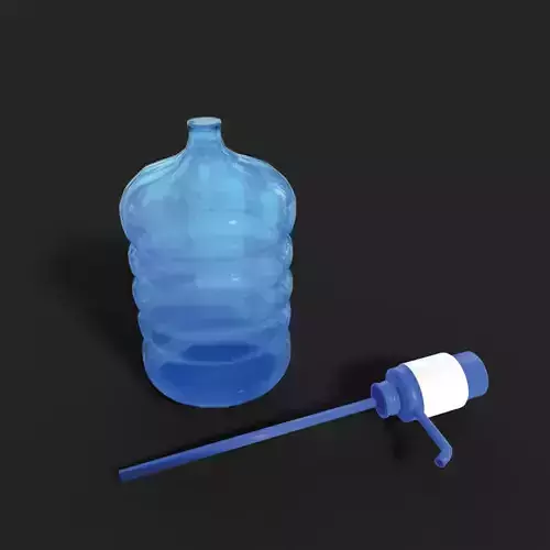 Manual Water Gallon Dispenser - Galon Air dan Dispenser Manual 3D model
