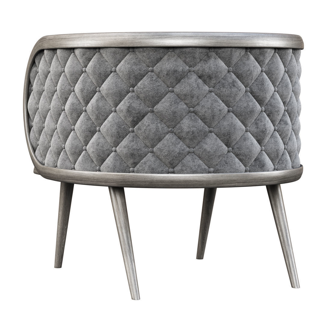 Victoria velour restaurant chair VC16  3D model_2