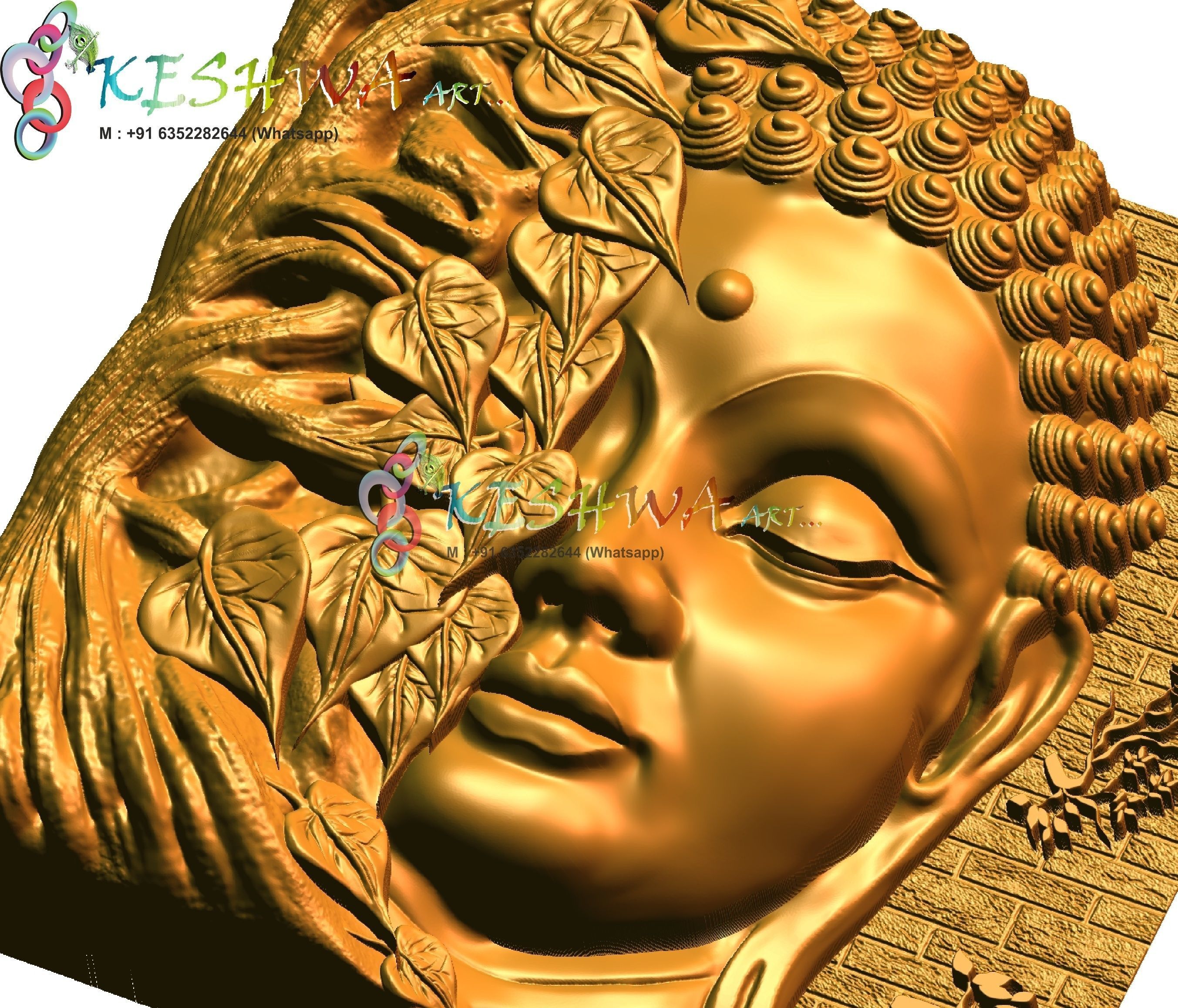 lord buddha  3D model_2
