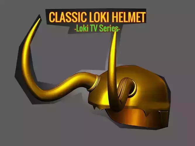 Classic Loki Helmet 3D print model