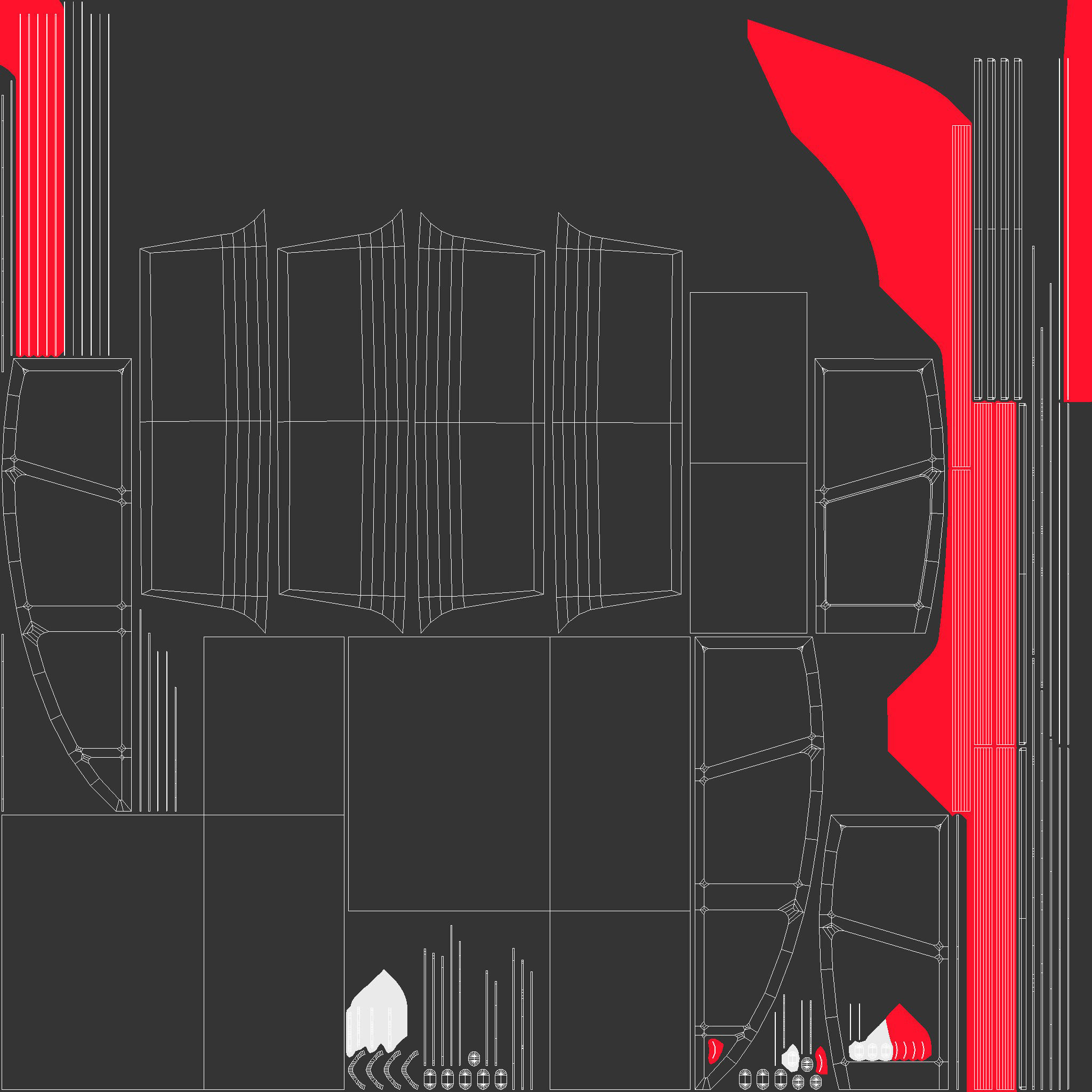Supermarket shelf Low-poly 3D model_10
