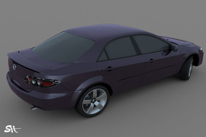 Mazda 6 - 2006 3D model_5