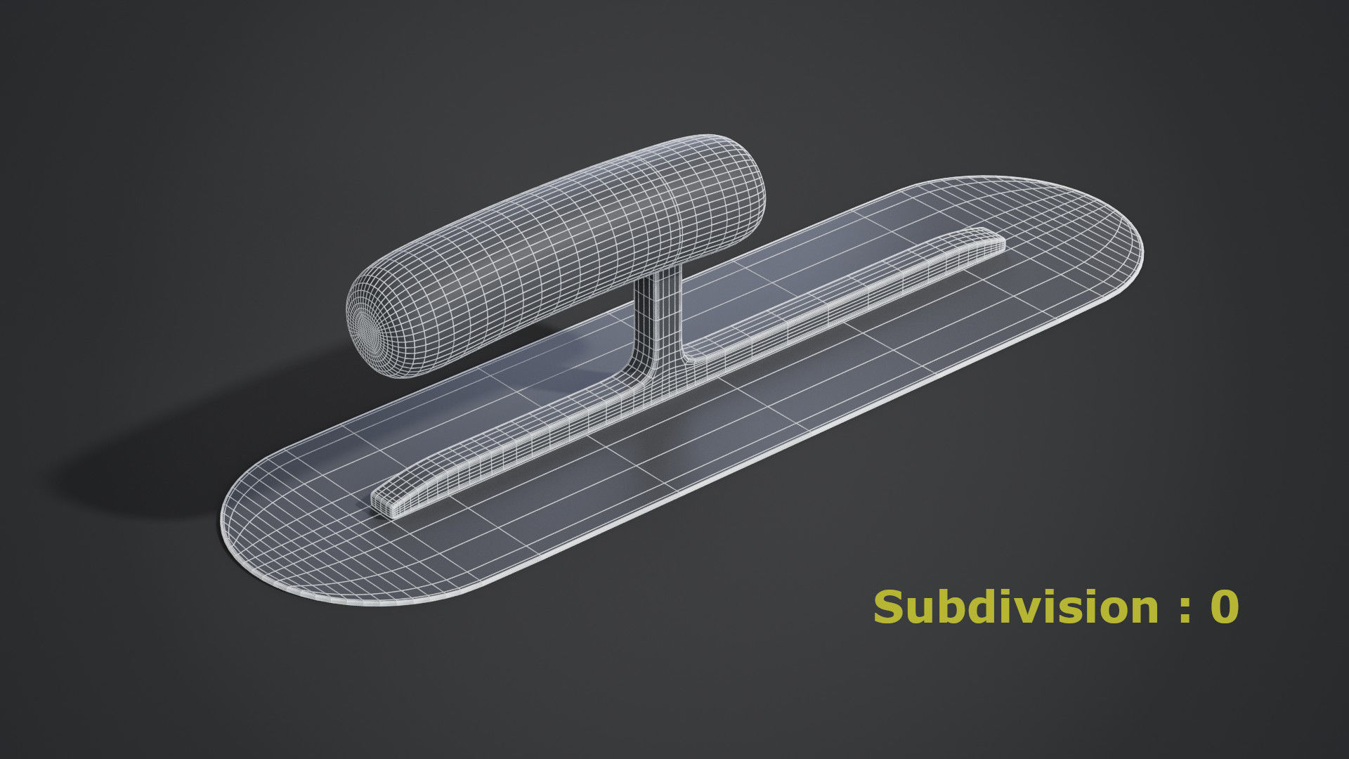 Pool Trowel 3D model_7