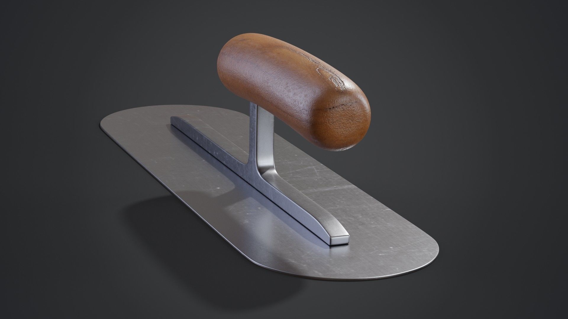Pool Trowel 3D model_2