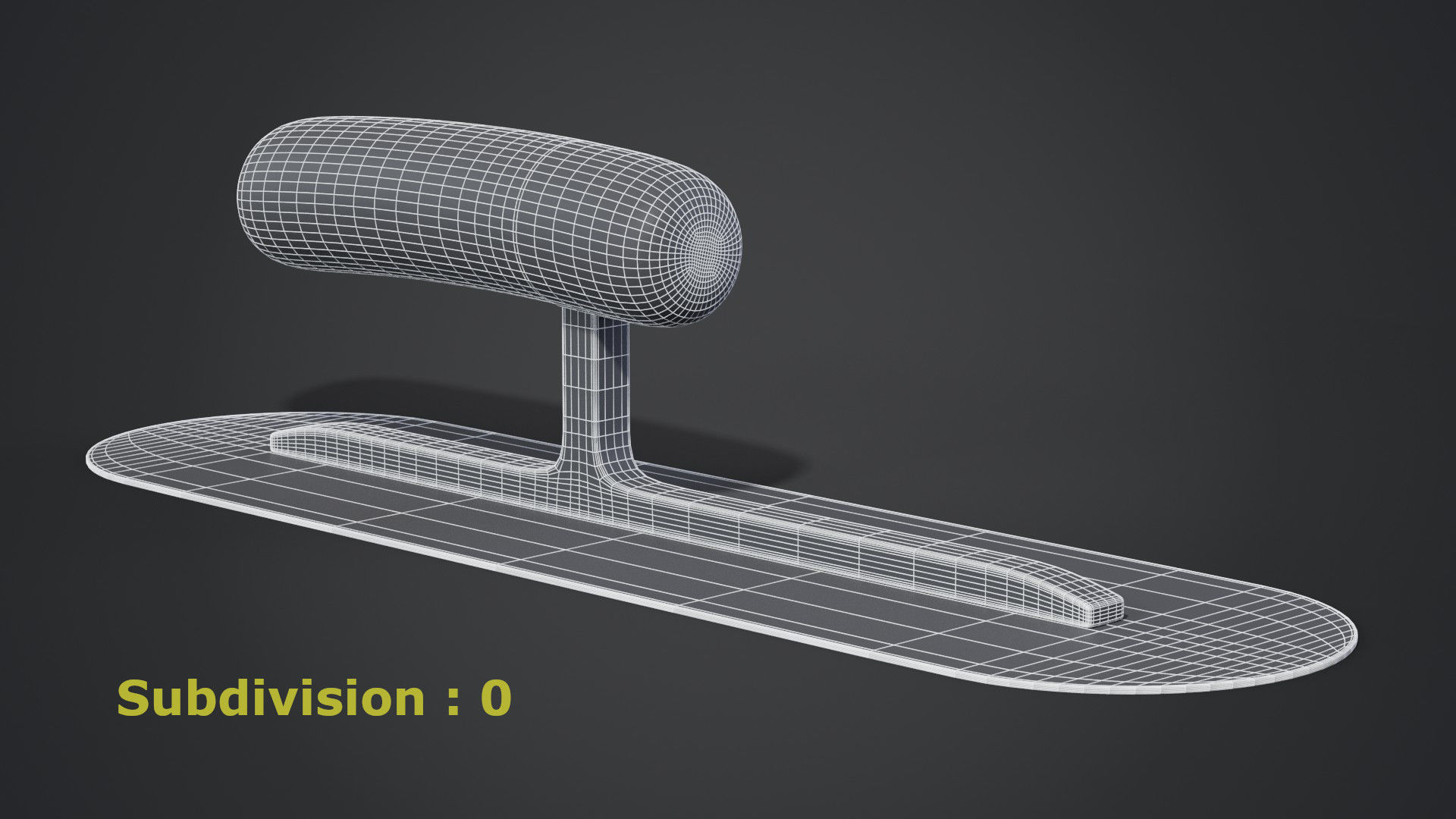 Pool Trowel 3D model_8