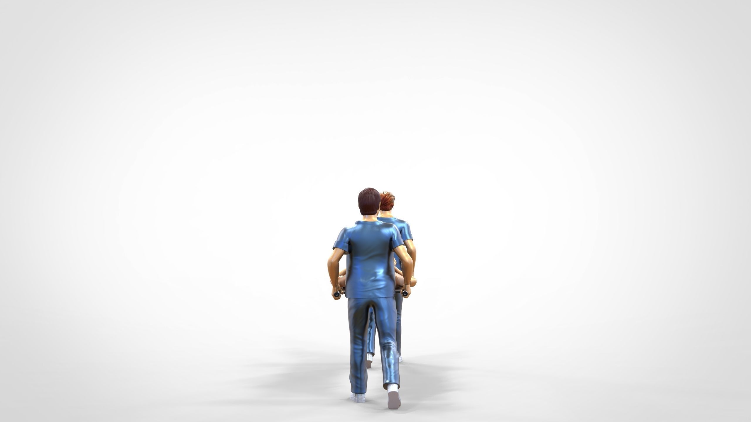 N1 Nurses Carrying a patient First Aid 3D print model_8