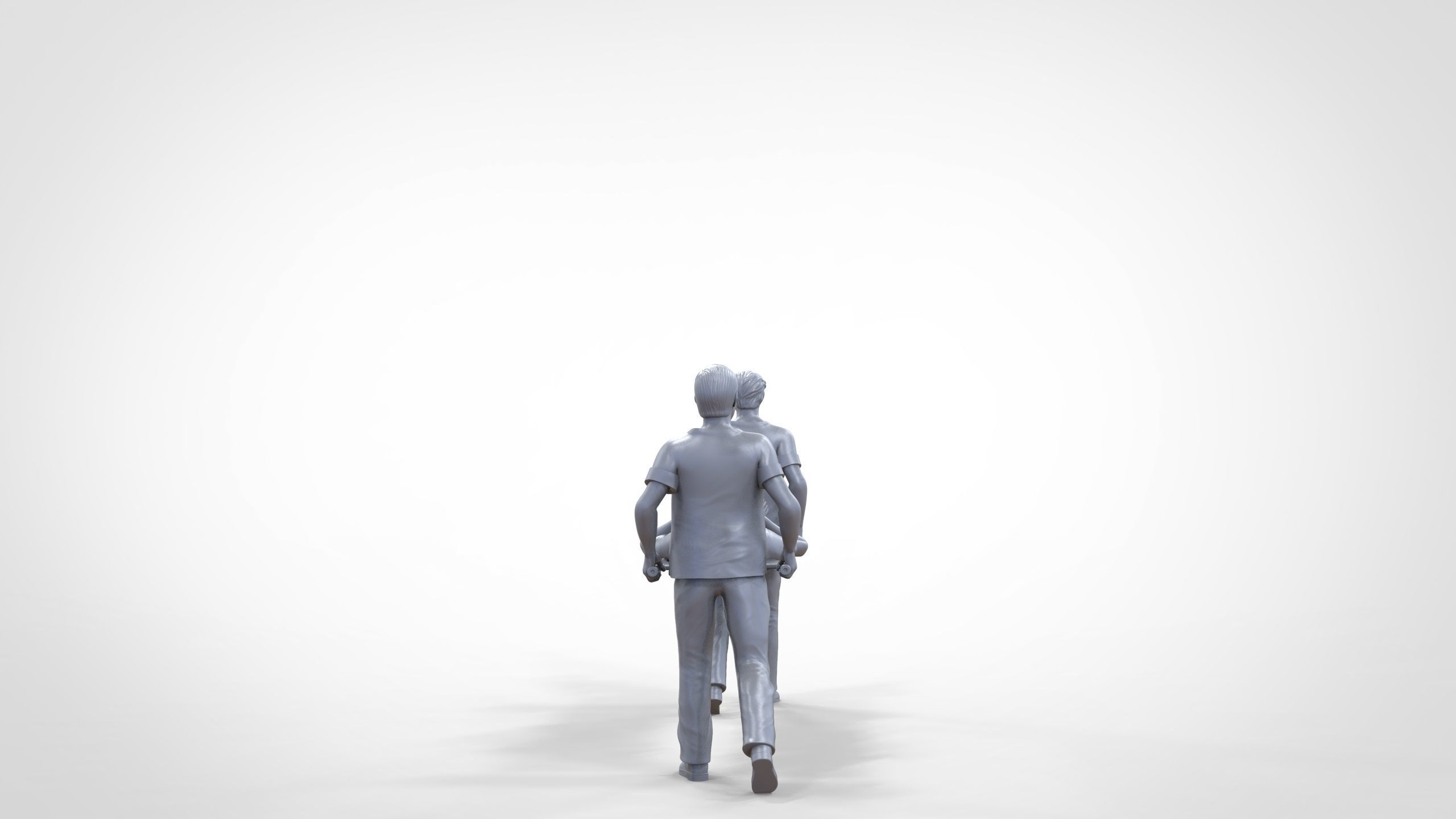 N1 Nurses Carrying a patient First Aid 3D print model_25