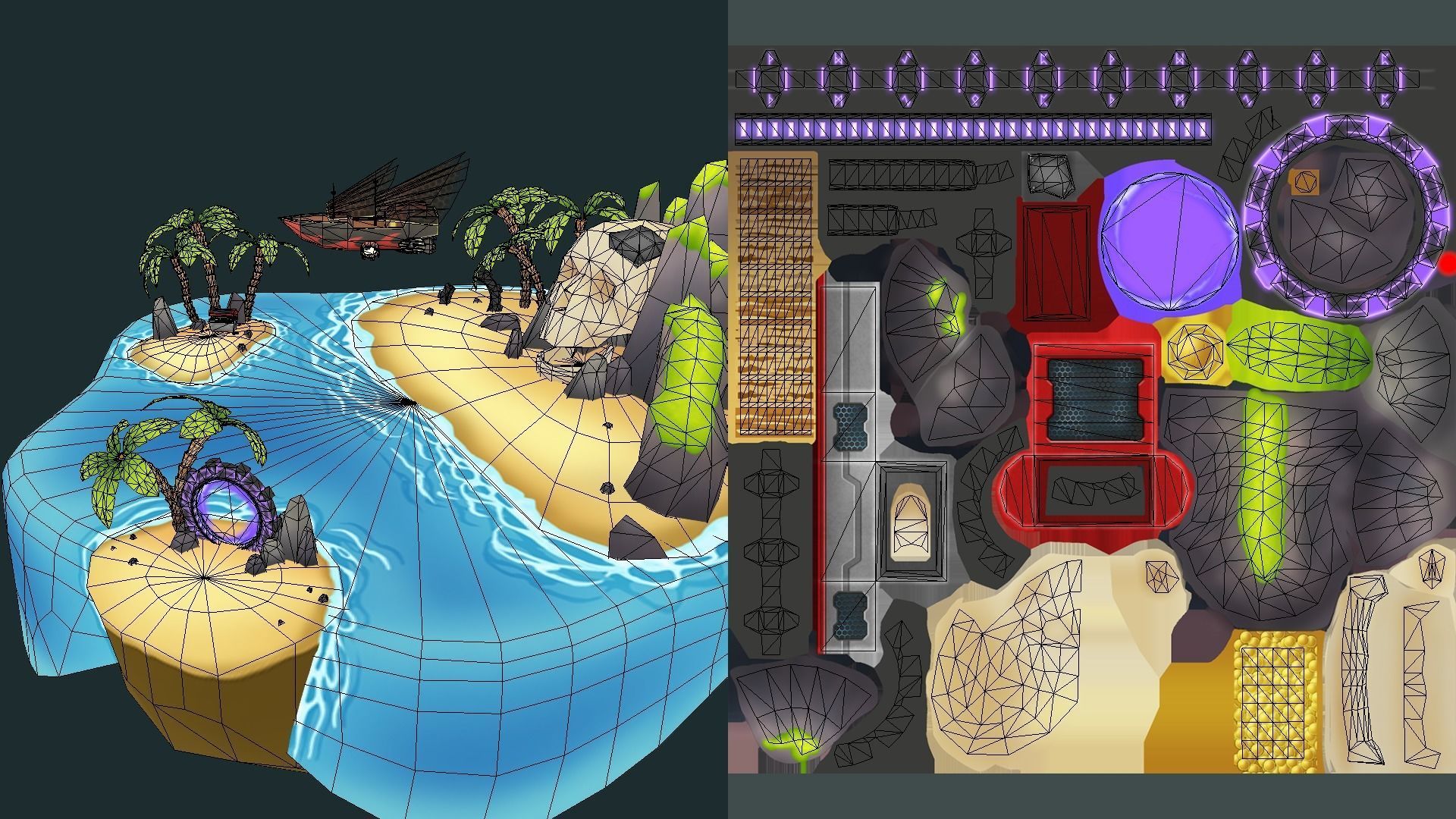 VIASS Pirate Island Low-poly 3D model_8