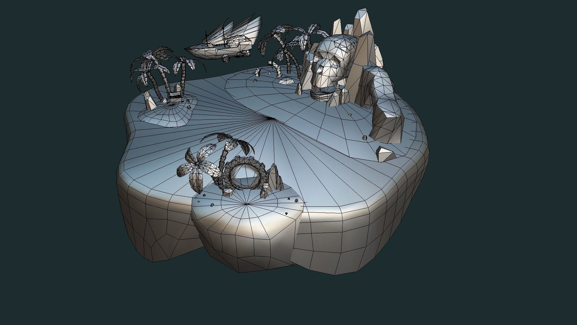 VIASS Pirate Island Low-poly 3D model_6