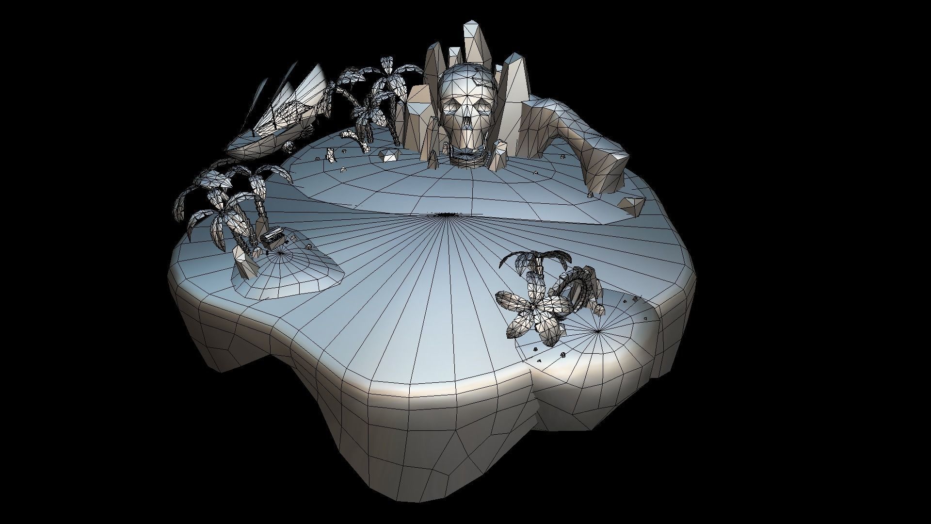 VIASS Pirate Island Low-poly 3D model_4