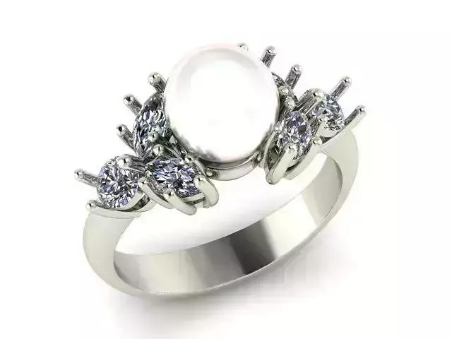 pearl Dimond ring
