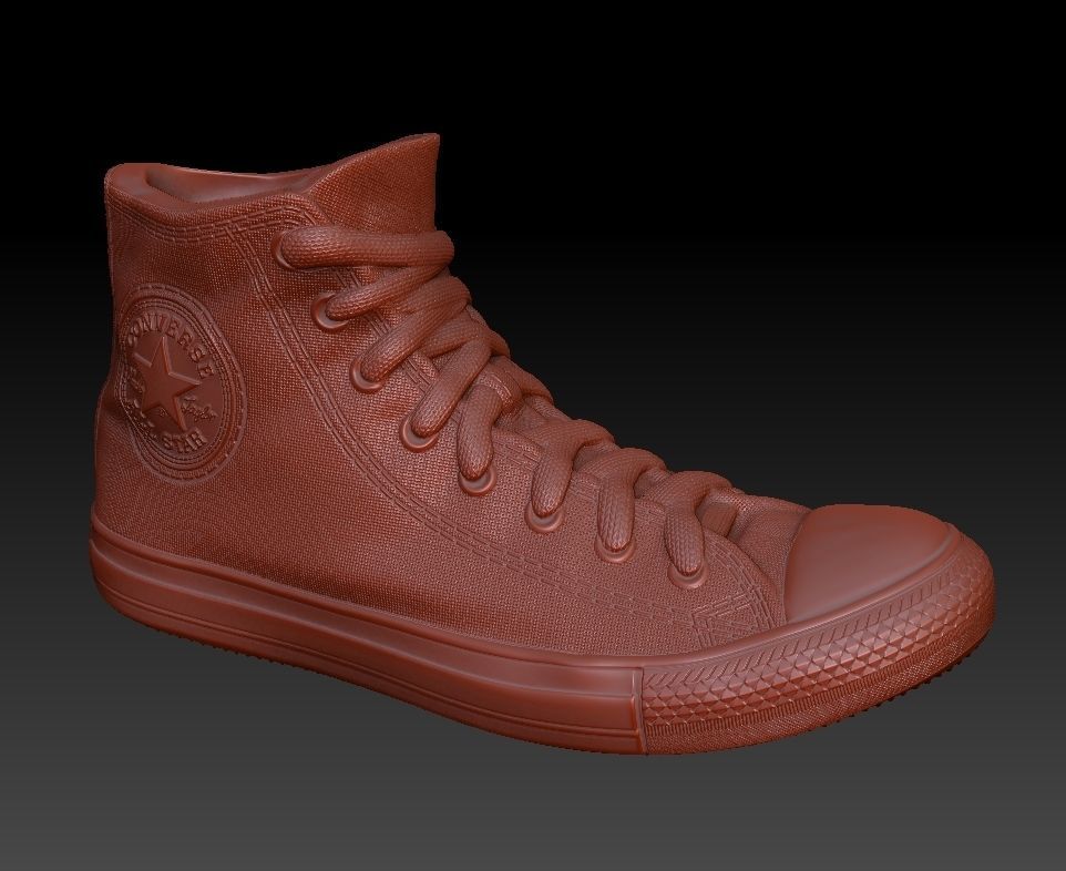 Clasic Converse Sneaker 3D print model_11