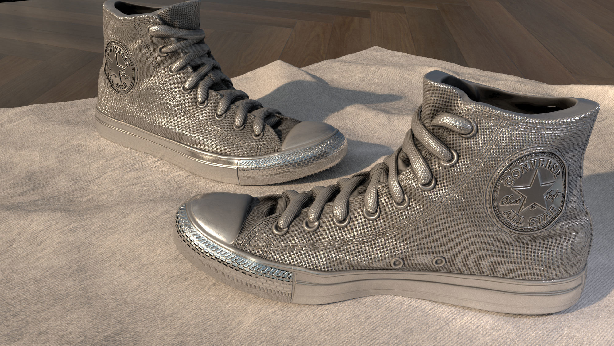 Clasic Converse Sneaker 3D print model_2