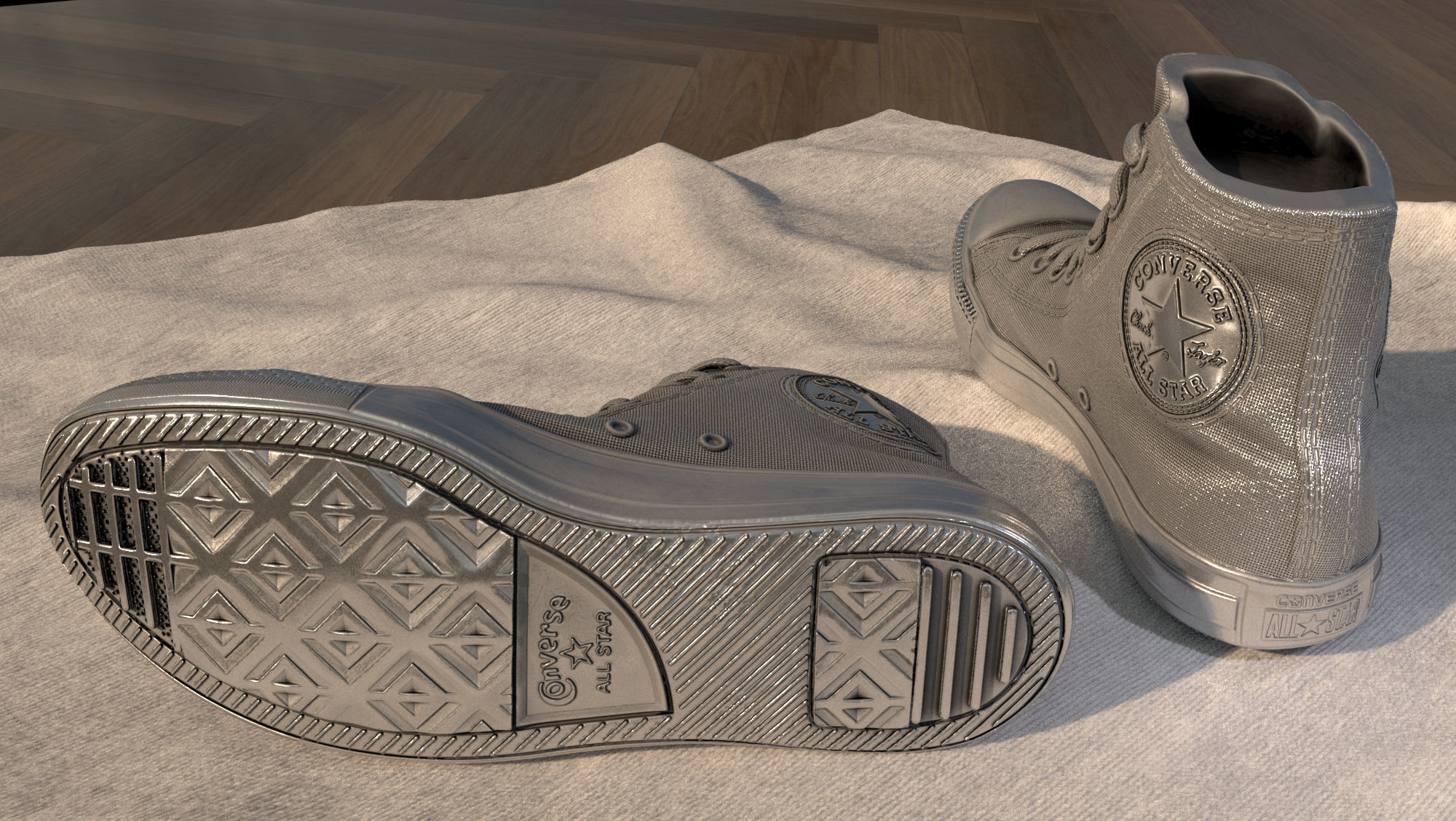 Clasic Converse Sneaker 3D print model_3