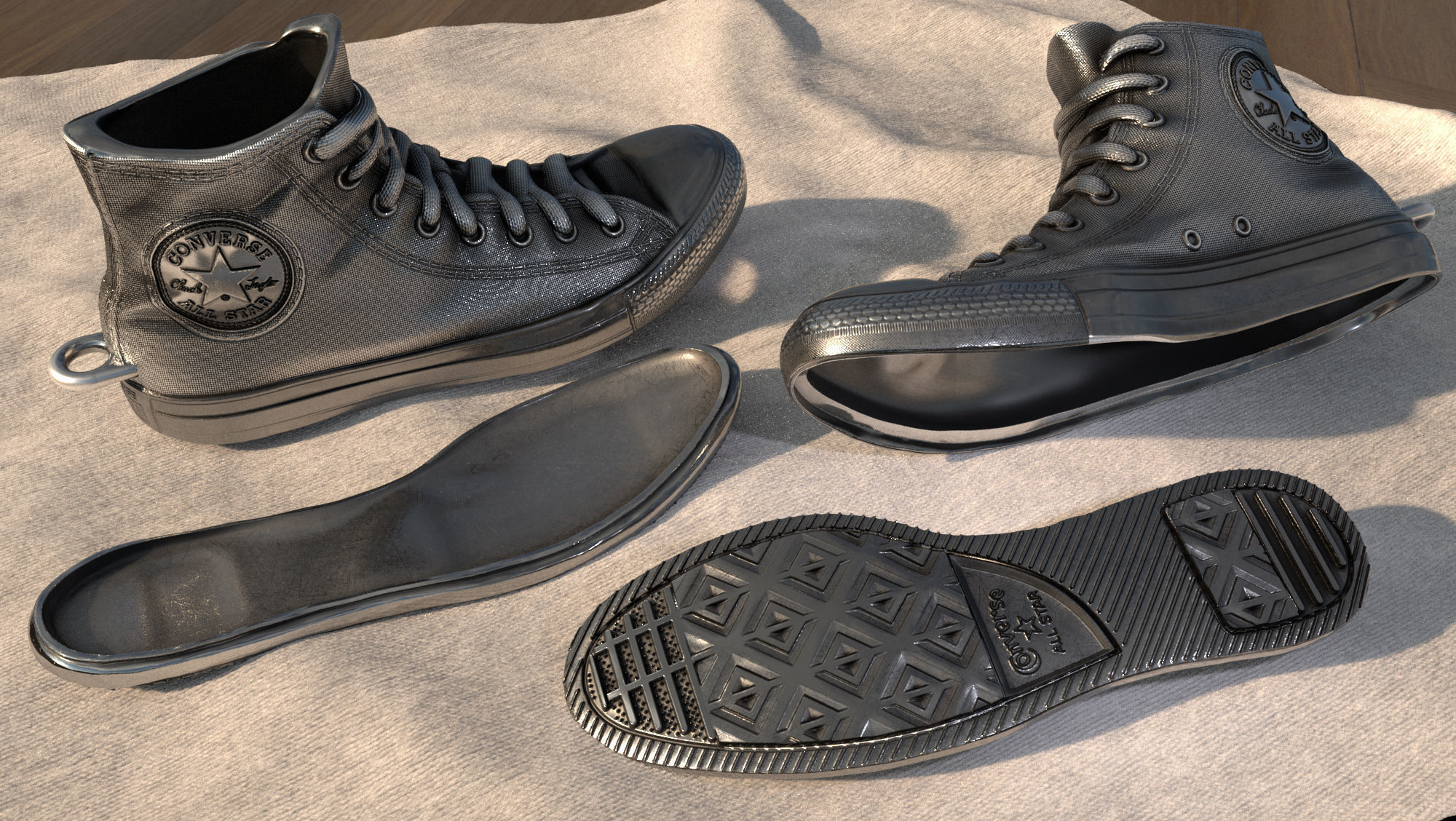 Clasic Converse Sneaker 3D print model_5