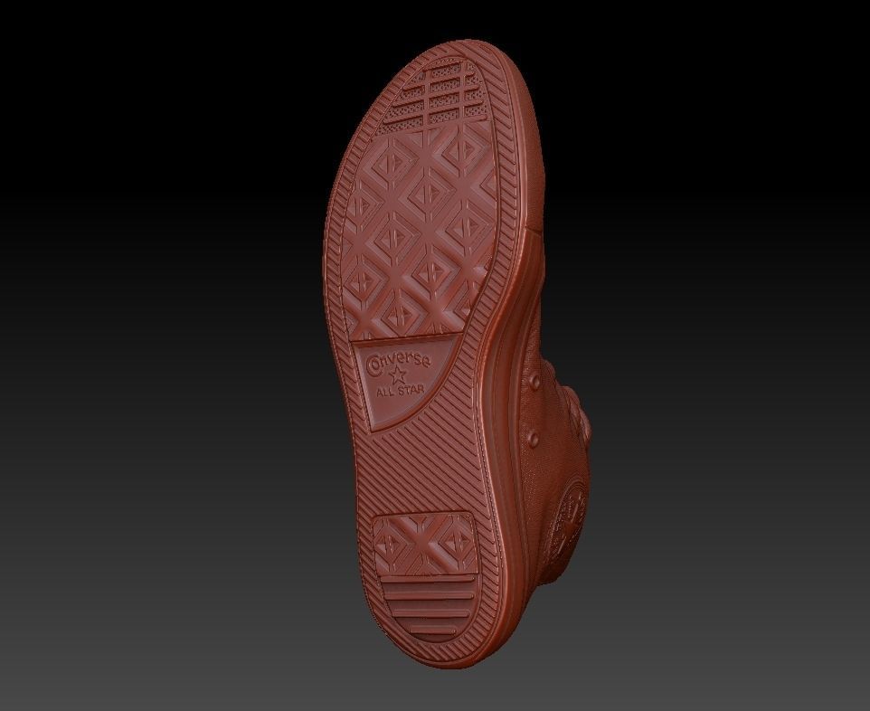 Clasic Converse Sneaker 3D print model_7