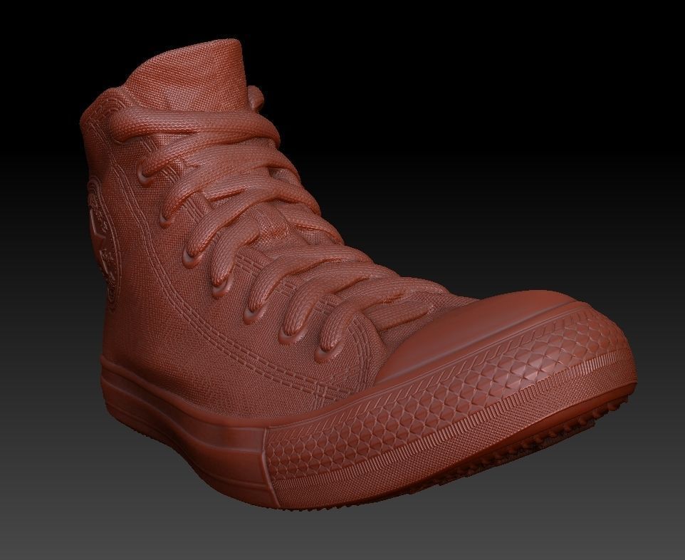 Clasic Converse Sneaker 3D print model_9