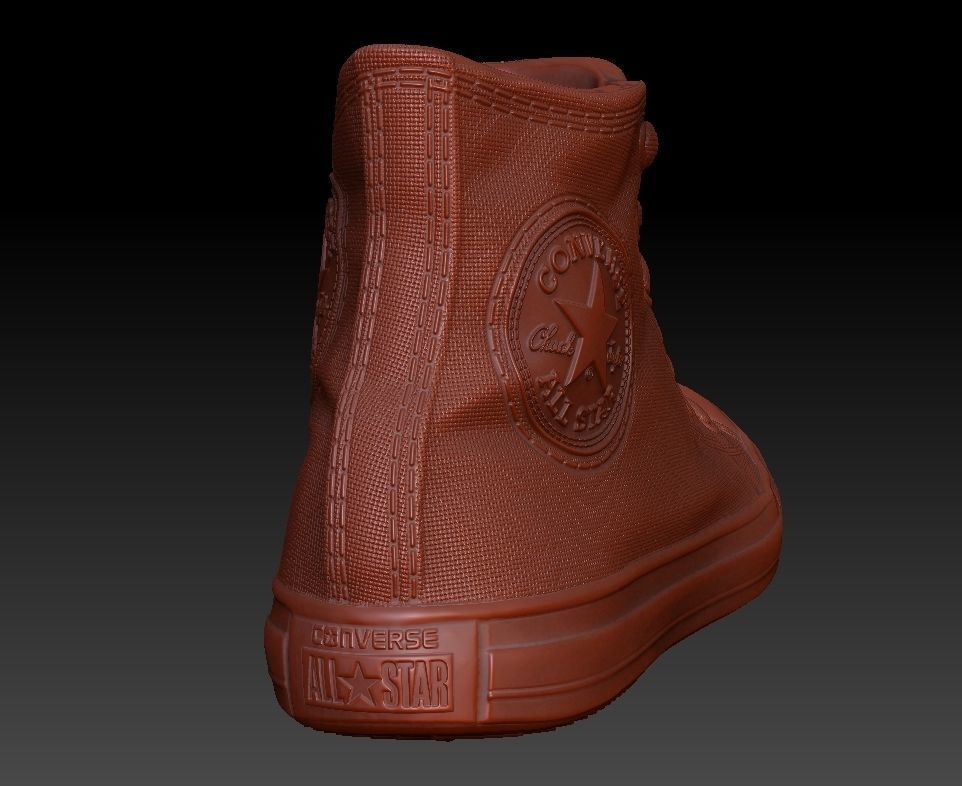 Clasic Converse Sneaker 3D print model_10