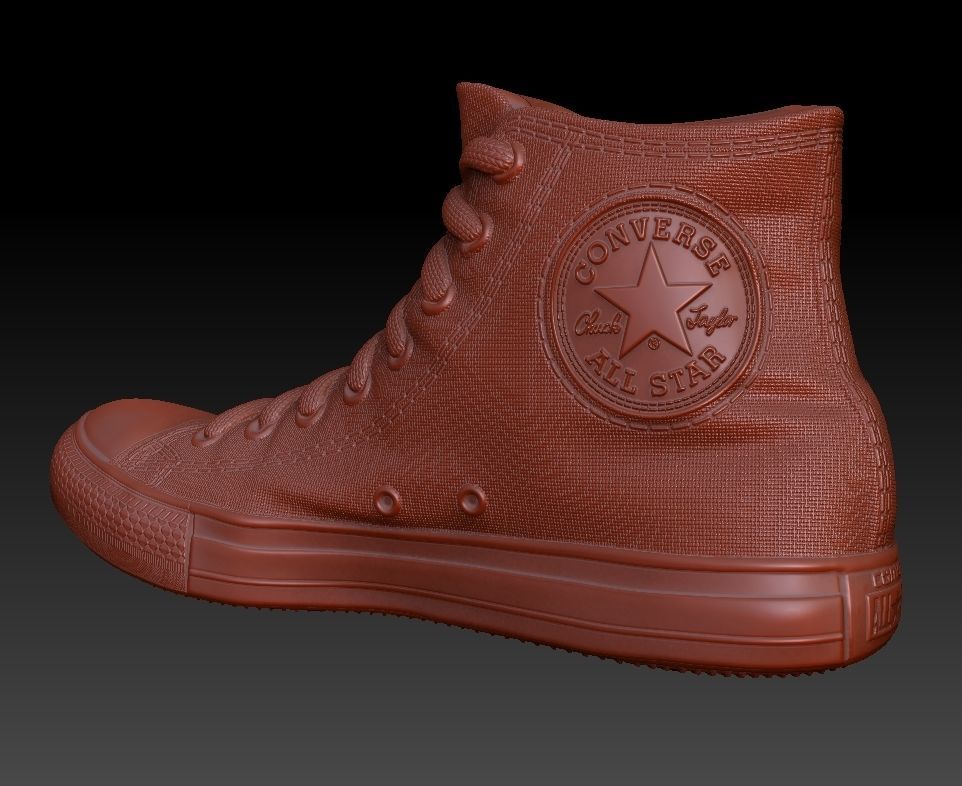 Clasic Converse Sneaker 3D print model_12