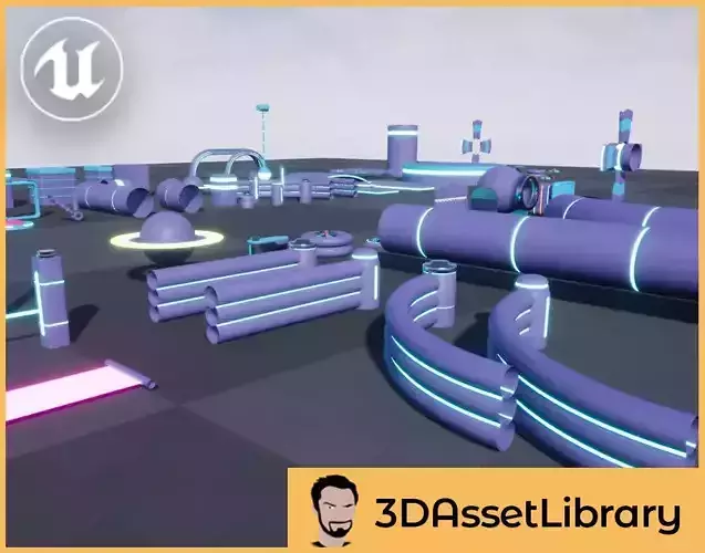 Fun Obstacle Course Expansion 2 For Unreal